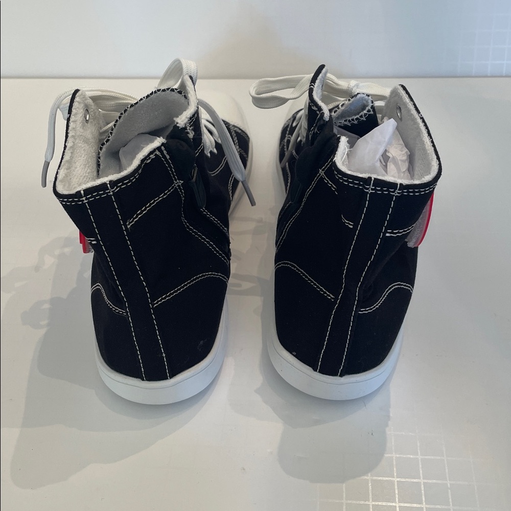 Women’s Black High Top Sneakers - Picture 5 of 9